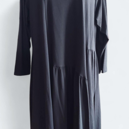Rochie Asimetrica cu Maneca Lunga si Decolteu Rotund [2]