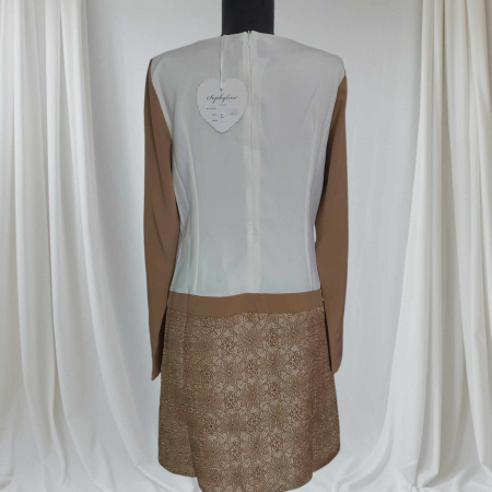 Rochie office cu maneca lunga cu fir lame [1]