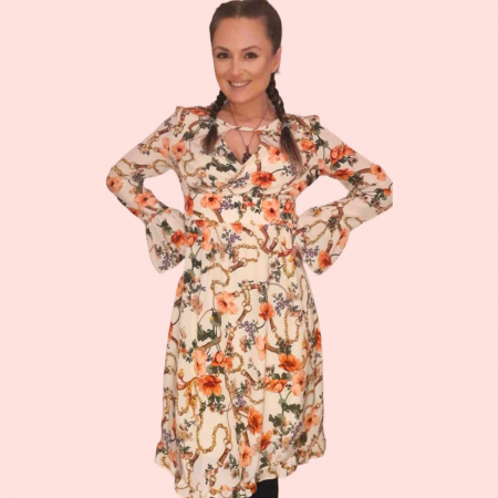 Rochii lycra & poliester & voal - Rochie asimetrica