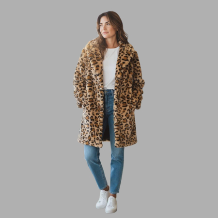Cardigane/Blazere/Paltoane - scurta-din-blana-ecologica-cu-imprimeu-animal-print