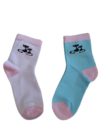 Dresuri / sosete pisici - Sosete din bumbac cu desene pisici