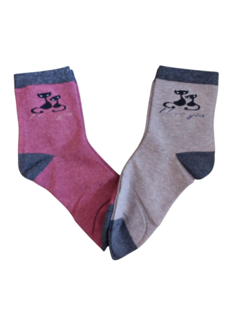 Sosete din bumbac cu desene pisici [1]