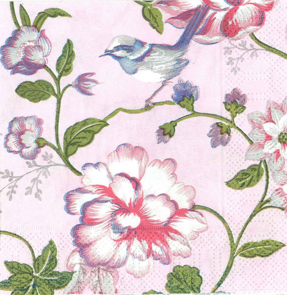 Servetel decorativ cu flori roz [1]