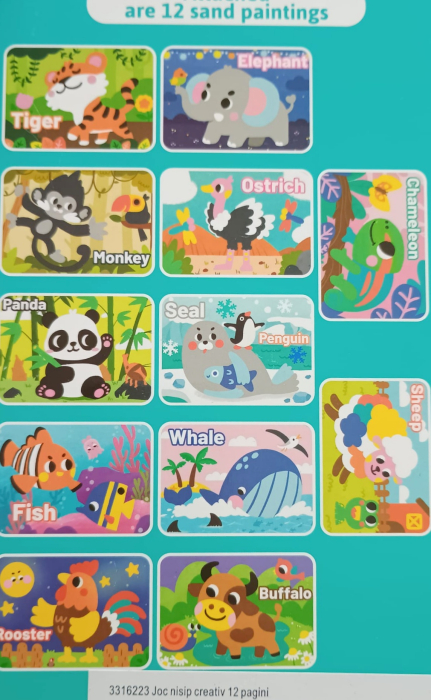 Joc creativ nisip colorat - Animale [2]