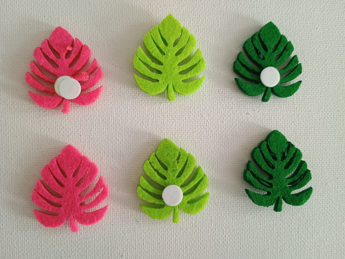 Frunze decor fetru - 6 buc [1]