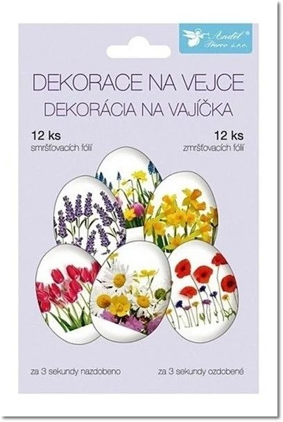Folie termică pentru decorarea ouălelor cu flori de primăvară - 12 buc [2]