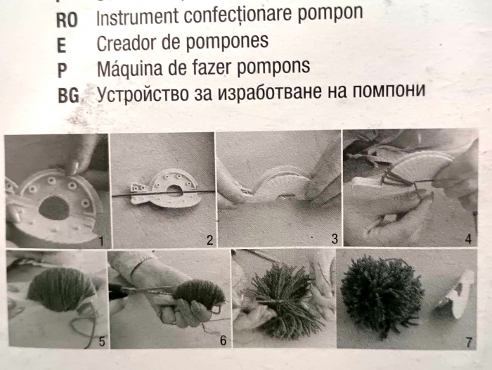 Accesorii lucru manual  -  set 3 instrumente POM-POM [2]