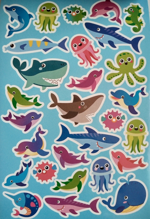 Set cu autocolante animale marine [4]