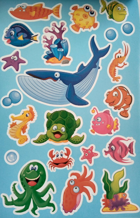 Set cu autocolante animale marine [6]