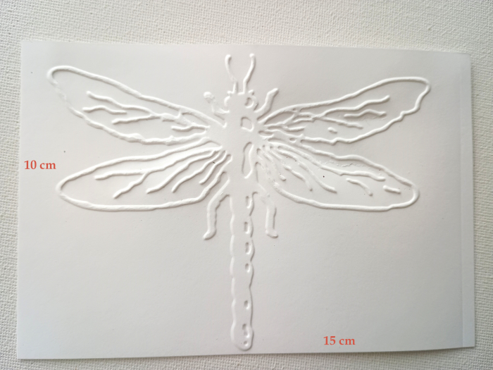 Carton embosat libelula 15 cm/10 cm [1]