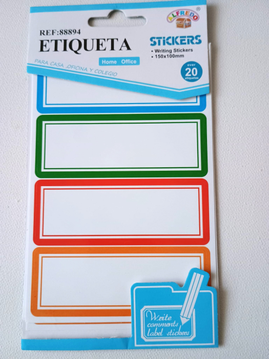 Stickere - Etichete scolare 9 cm x 3,5 cm, 20 buc [1]