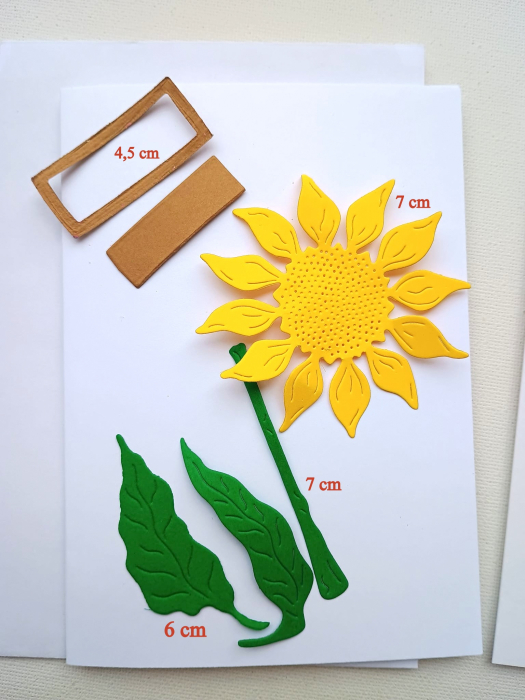 Floarea soarelui - set creativ felicitare [2]