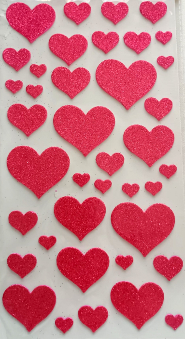 Figurine buretate autoadezive 7-8 gr mix inimi [2]