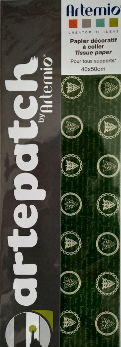 Hartie matase verde cu brazi 2 coli [1]