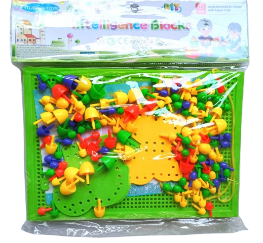 Joc contrucții cu pioneze/ ținte și figurine pentru șnuruit  [1]