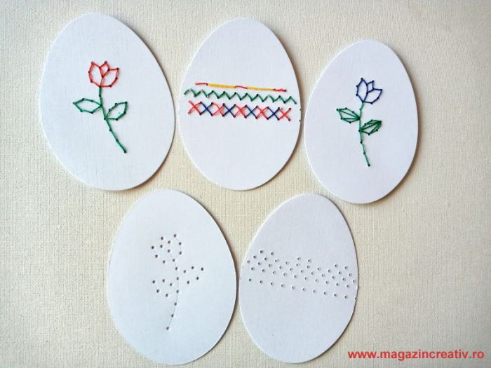 Oua carton pentru cusut - set creativ 16 bucati [3]