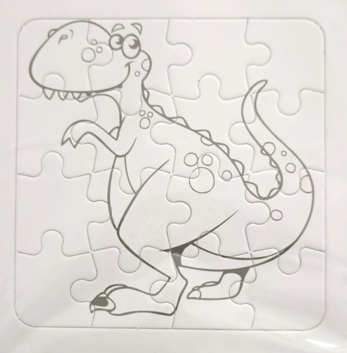 Puzzle carton pentru desenat dinozauri [2]