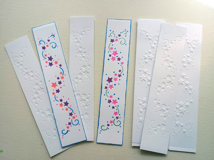 Semn carte pentru desen 15 cm/ 3 cm - model steluțe [1]