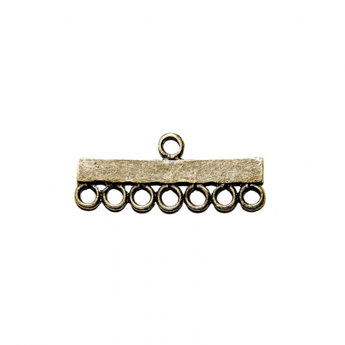 Set 10 distantiere multisir din metal - 7 gauri, 3.7 x 1.5 cm [1]
