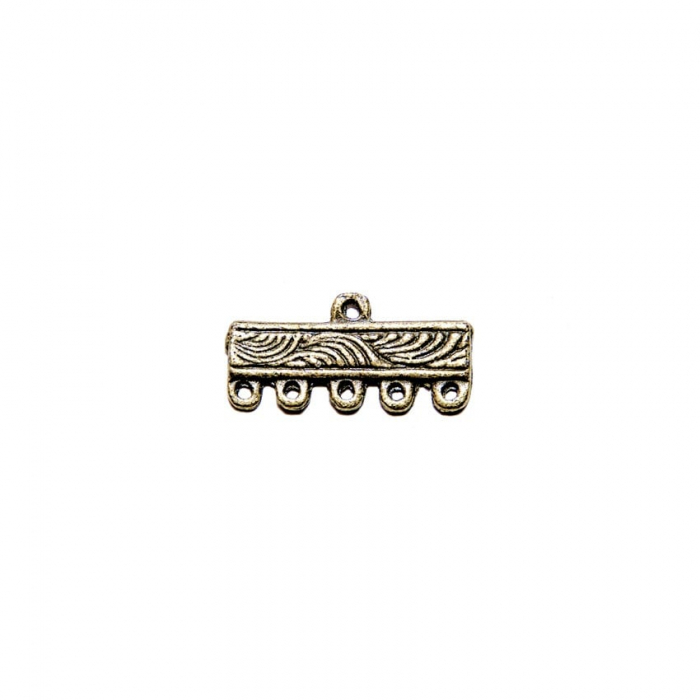 Set 10 distantiere multisir din metal - 5 gauri, 2 x 1 cm [1]