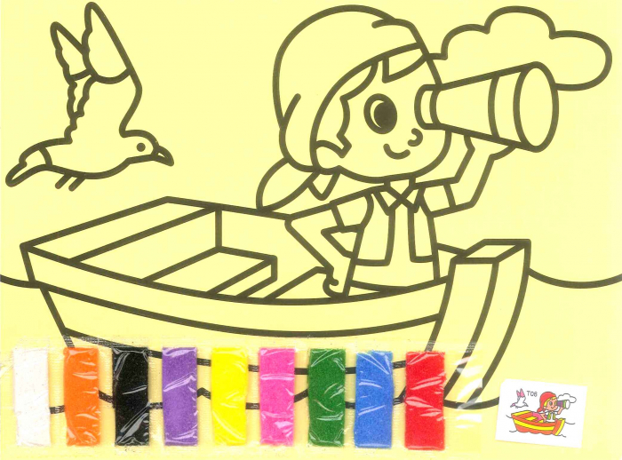 Set 100 planse AA nisip colorat A4 [3]