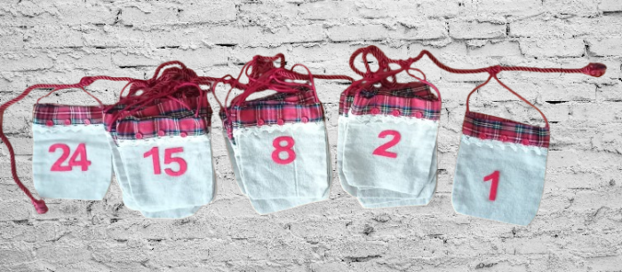 Set 24 sacose textile pentru Calendar Advent copii [2]
