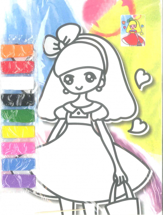 Set 100 planse AA nisip colorat A5 [3]