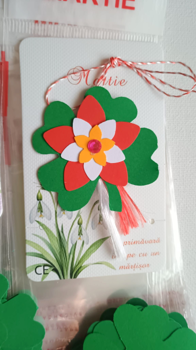 Set confectionare 30 martisoare trifoi si floare [3]