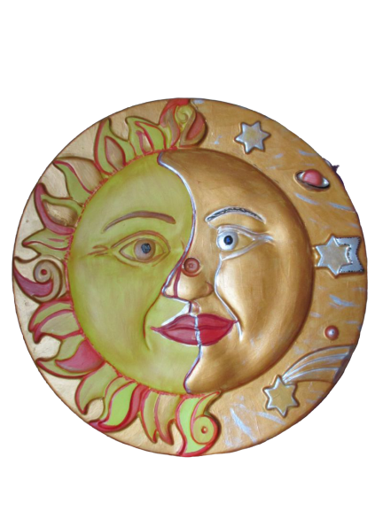 Soarele si Luna - tablou ipsos [2]