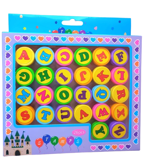 Stampile tusate pentru copii - litere [1]