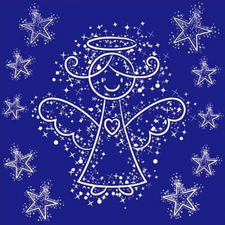Sticker pentru geam, ingeras zambitor, 30 x 33 cm [1]