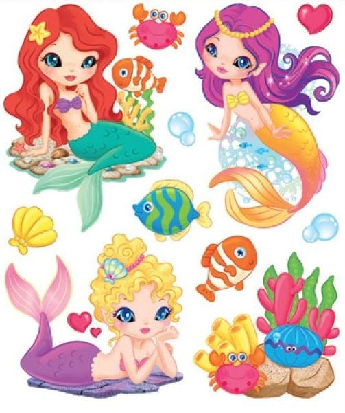 Sticker perete cu scop decorativ, model sirene [1]