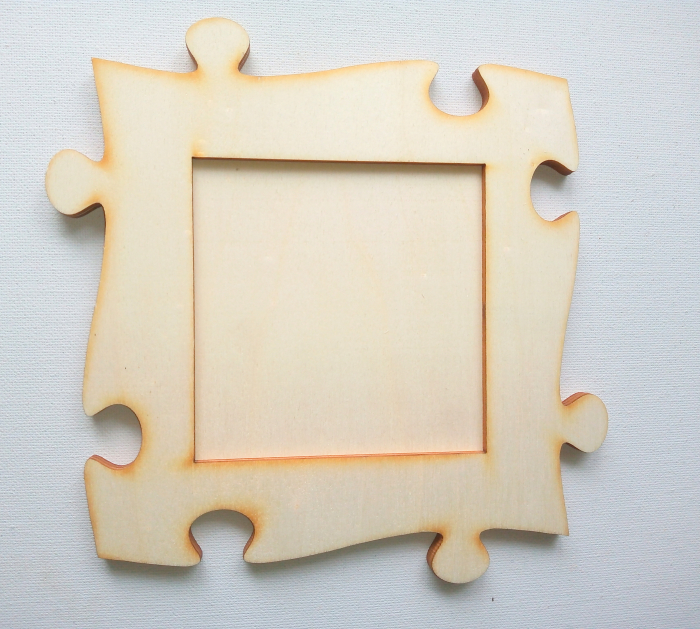 Rama dubla puzzle lemn [2]