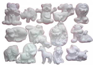 FIGURINE DIN IPSOS - 15 animale salbatice si domestice - set figurine ipsos
