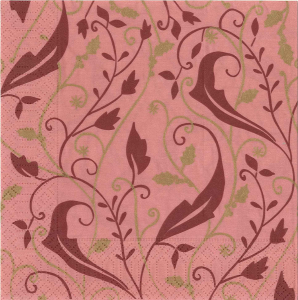 Servetele decorative iarna - Servetel decorativ rosu de Craciun
