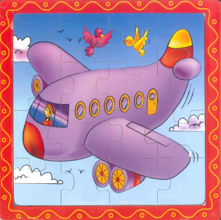 MIJLOACE DE TRANSPORT - Puzzle lemn - Avion