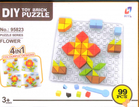 JOCURI CONSTRUCTIE - Puzzle petit - flori