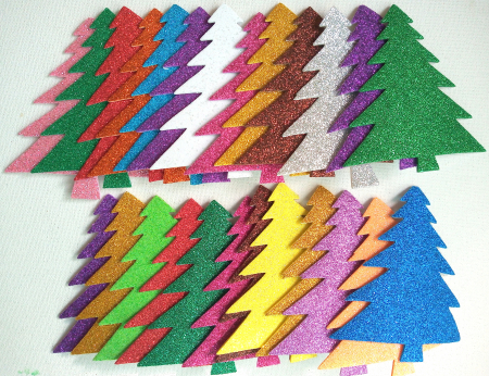 DECUPAJE - 25 brazi multicolor spuma AA