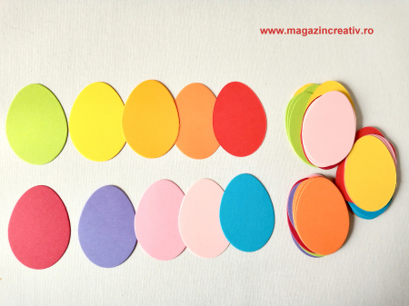 Accesorii decorative Pasti - Oua carton color