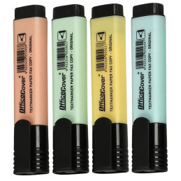 CREIOANE. CARIOCI. - Textmarker Grand GR-225P, varf tesit, 1-4.2mm, set 4 culori pastel