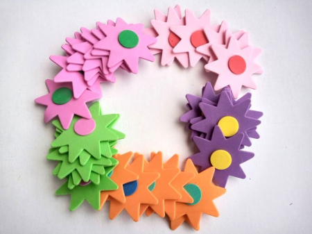 ACCESORII DIN SPUMA GUMATA - Flori spuma gumata 5 cm - 30 buc.