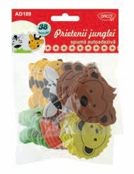 DECUPAJE SPUMA - Prietenii junglei - accesorii craft