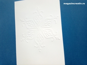 Felicitari de iarna - Felicitare cu fulg