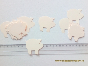 ANIMALE DOMESTICE ȘI SĂLBATICE - Porcusor carton