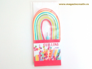 CARTON SI HARTIE - Hartie QUILLING cu ac, 250 file
