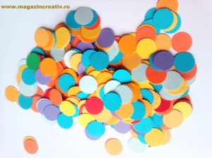 DECUPAJE MICI 1-6 CM - Cercuri color 1,6 cm