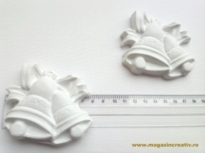Figurine ipsos pentru Craciun - Clopotei ipsos - 1 buc
