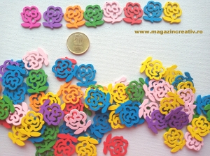ACCESORII DIN LEMN - Figurine lemn - floare cu tulpină