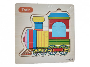 PUZZLE - Puzzle incastru lemn Tren