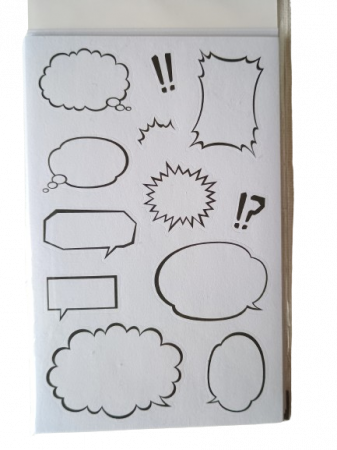 STICKERE. GHIRLANDE. AUTOCOLANTE.BALOANE - Stickere hartie - bule dialog 10 file